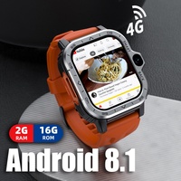 4G LTE SIM Card Smartwatch Satellite Nevication 4GB 128GB 800mAh Dual Camera Smart Watch 2 Inch Screen Wifi