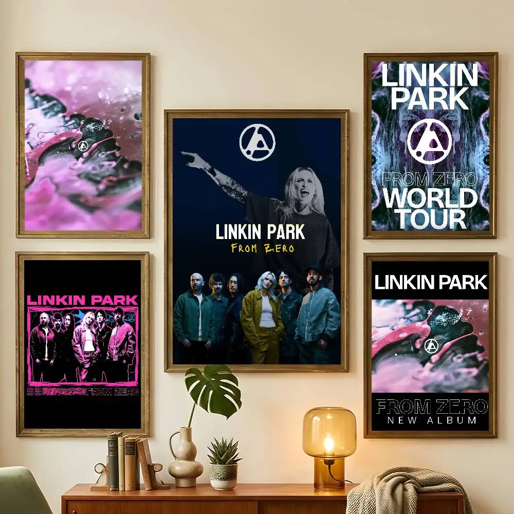 Rock From Zero Poster Living Room Bedroom Bar Cafes Wall Home L-Linkin P-Park Band Decoration Gifts