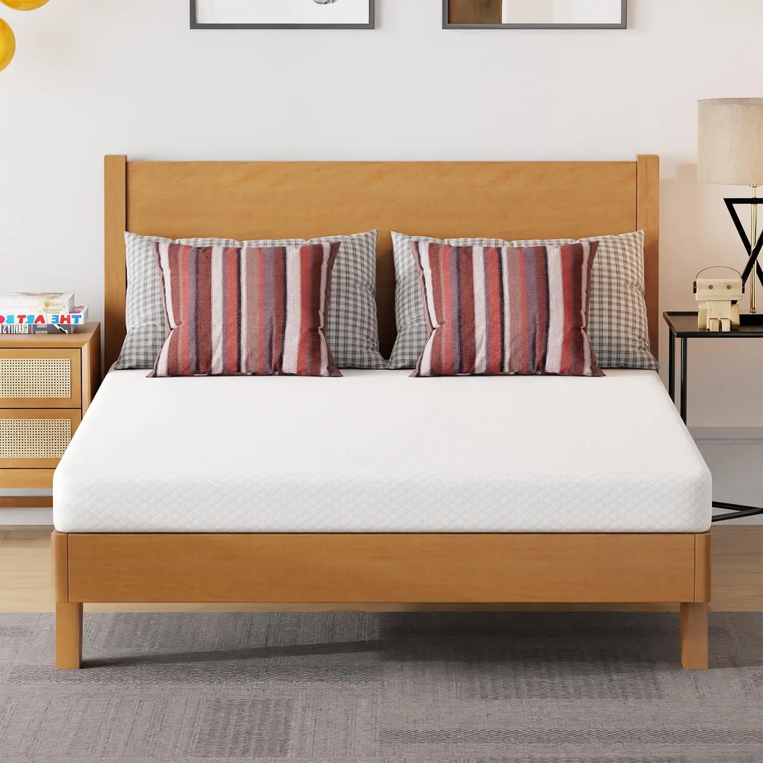 Full Gel Memory Foam Mattress 5 Inch with Cooling Ventilation for Pressure Relief and Spinal Support