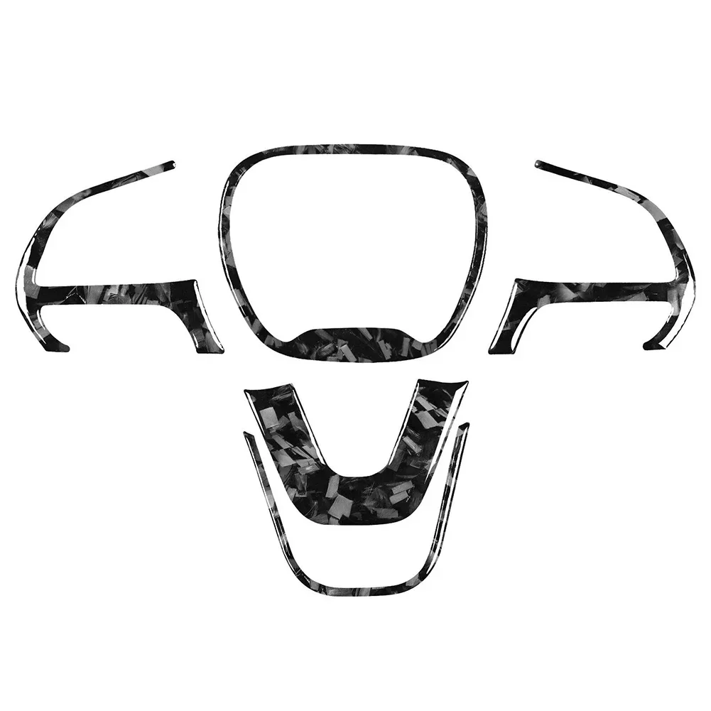 

For Challenger 2015-2023 Steering Wheel Panel Cover Carbon Fiber Easy Installation Forged Replacement Spare Brand New