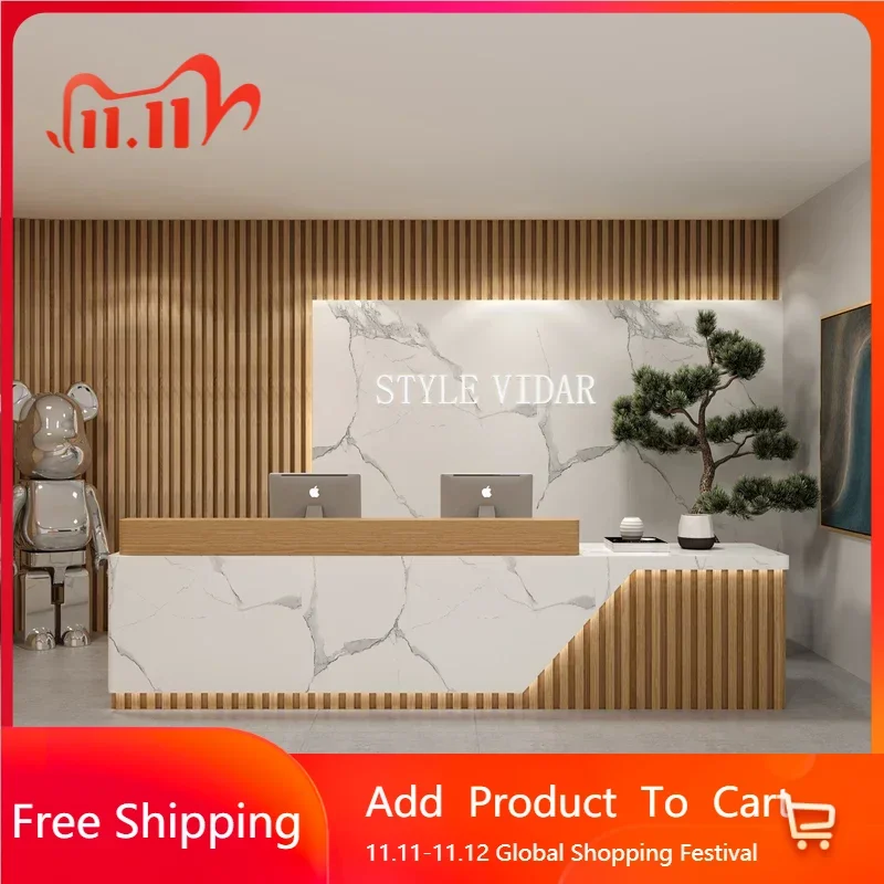 

Korean Counter Shop Desk Coffee Distillation Clothing Store Desks Wall Table Office Cash Register Bureau Chambre Hotel Furniture