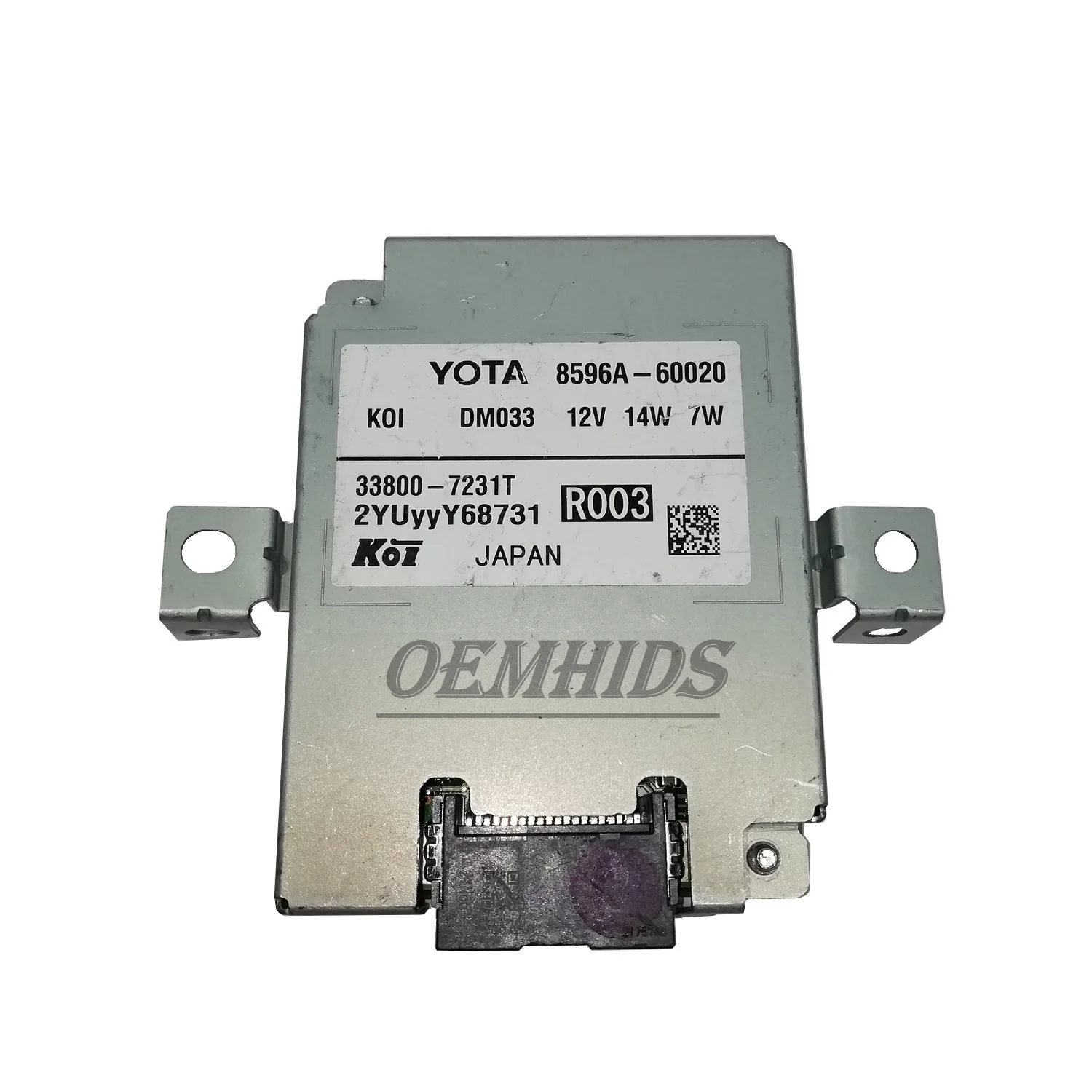 

8596A-60020 оригинальный используемый компьютер 12 В 14 Вт 7 Вт для LAND CRUISER светодиодный модуль управления фарами 33800-7231T R003 правый
