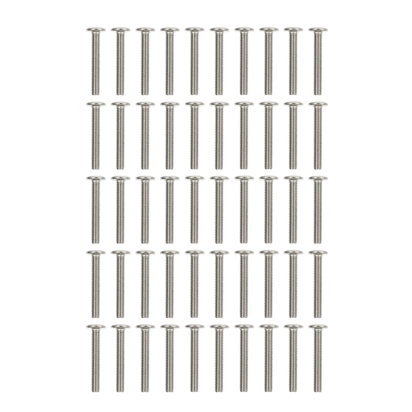 

50 pcs Socket Screw Stainless Steel High Hardness Furniture Connector Threaded Fastener Bolt Wide Application Indoor