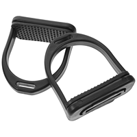 2 Pcs Non Slip Horse Riding Stirrups Anti Skid Safety Stirrups Durable Pom Material Child Saddle Accessories Western Stirrups