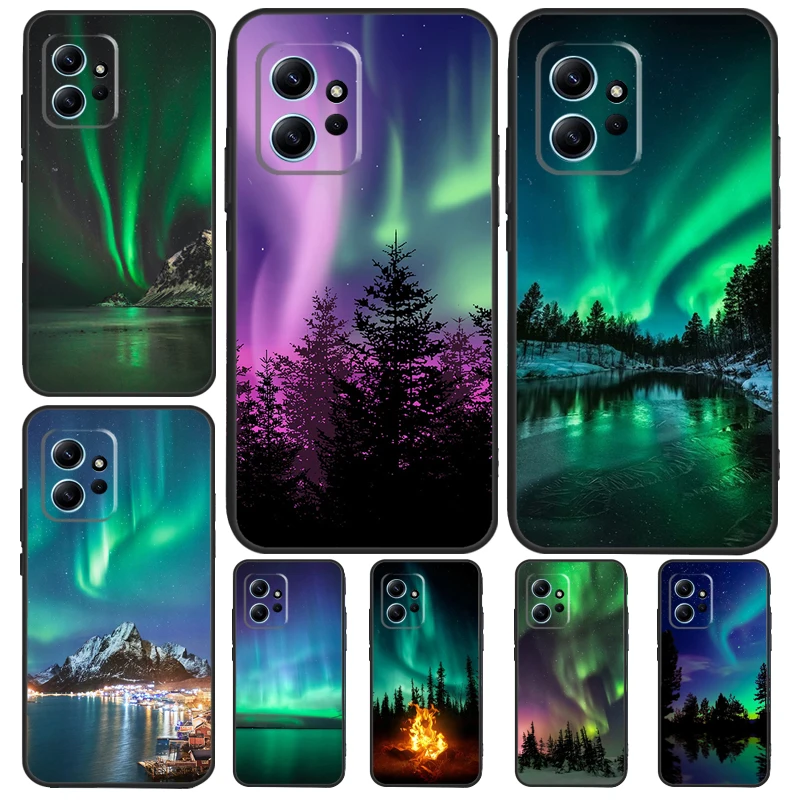 Northern Lights Case For Xiaomi Redmi Note 12 11 10 9 Pro 12S 11S 10S 9S Back Cover For Redmi 12 9C 10C 12C