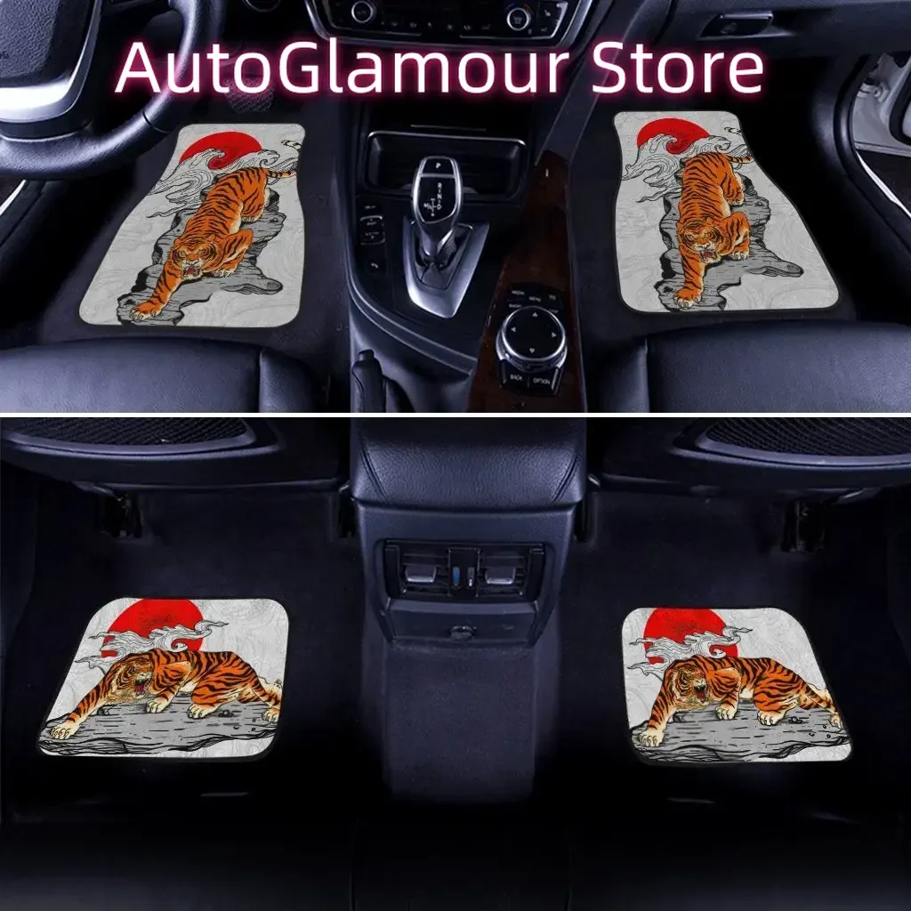 Japanese Tiger Car Floor Mats Custom Car Accessories