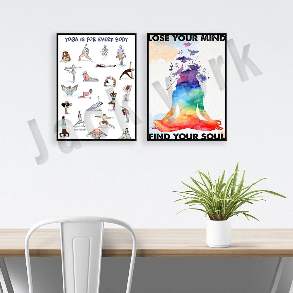 Lose Your mind Find my soul poster, black women, yoga girl, self-care poster, gift of mindfulness, meditation poster, yoga poste