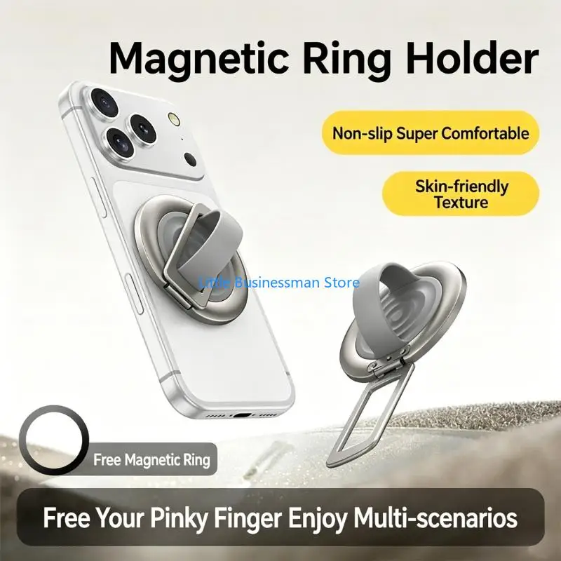 Phone Stand With Powerful Magnets For Secure Attachment To Mobile Devices M76A