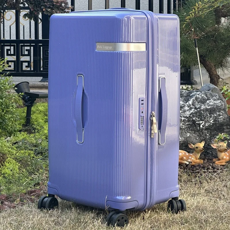 Korean version luggage, double-layer explosion-proof zipper, scratch resistant and wear-resistant material travel box set, large