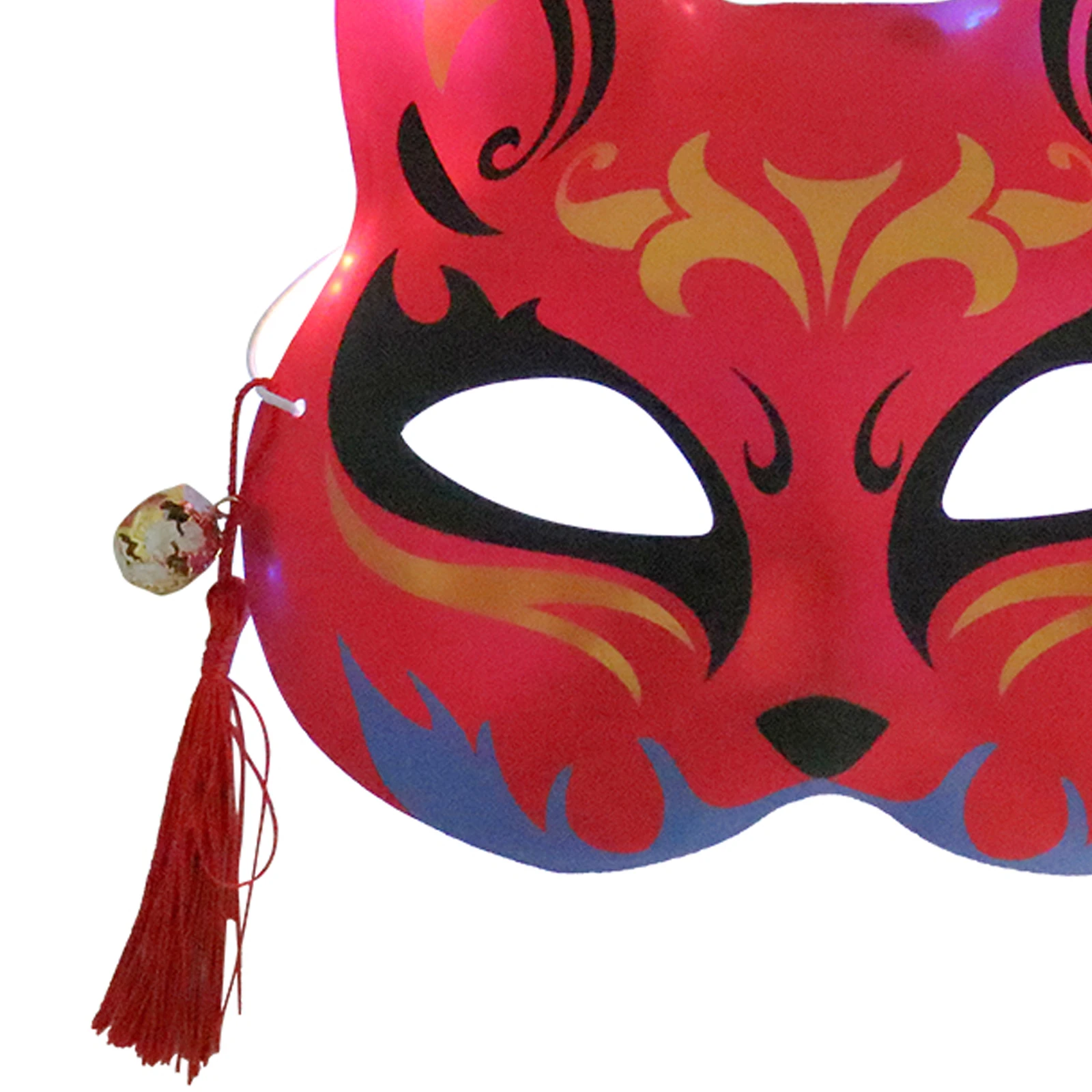 

Glow Mask Face Masquerade Halloween Halloween Masks Cosplay Masks Plastic LED Light Festive Party Accessories Toy