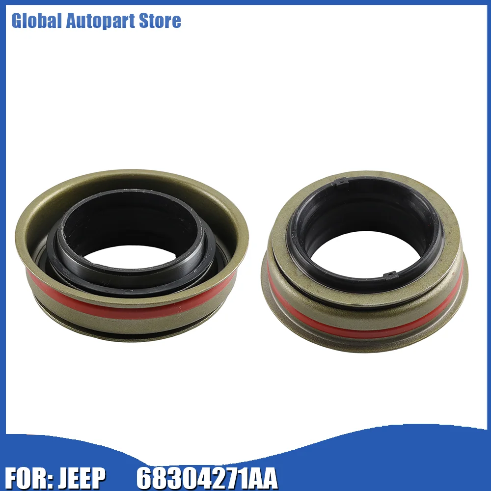 2Pcs Front Drive Axle Shaft Seal 68304271AA For JEEP WRANGLER 2007 2008 2009 2010 2011-2017 WRANGLER JK 2018 Tools