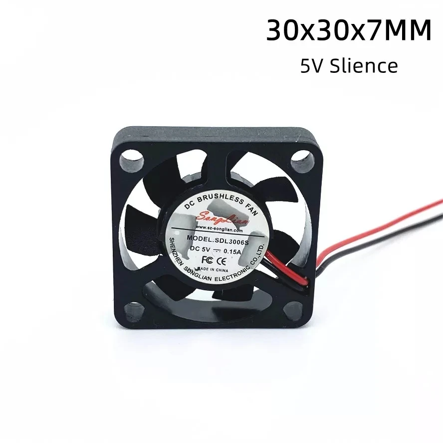 

New 3006 3007 3CM 30x30x7MM Cooling Fan 30MM Ultra Thin Fan 5v 0.15A SDL3006S Laptop Miniature Super Quiet Fan 2PIN