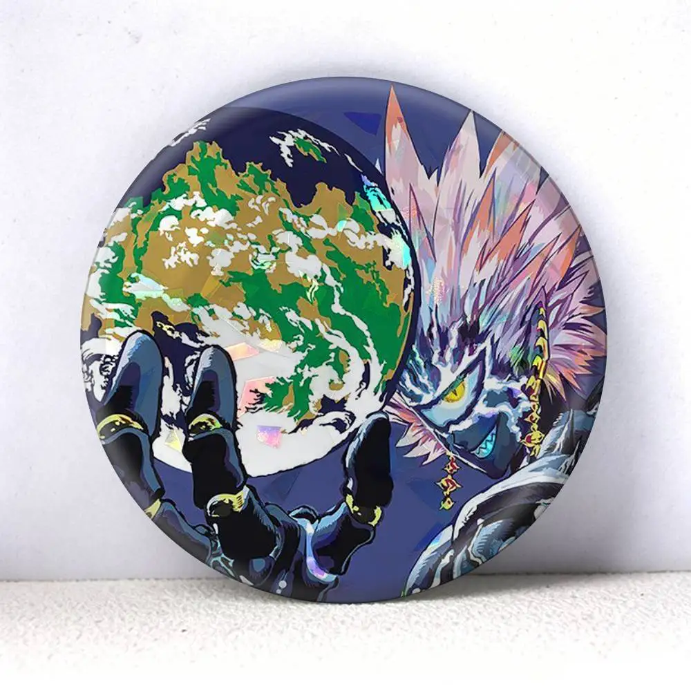 One-Punch Man Manga   75mm 44mm 25mm Accessories Toys Badge Brooch Backpack Hat Pins
