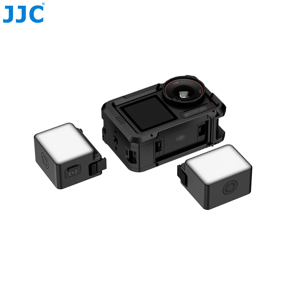 

JJC Magnetic Mini Fill Light For DJI Osmo Action 5 Pro 4 Waterproof Vlogging Selfie LED Light Accessories 6500K ± 200K Color
