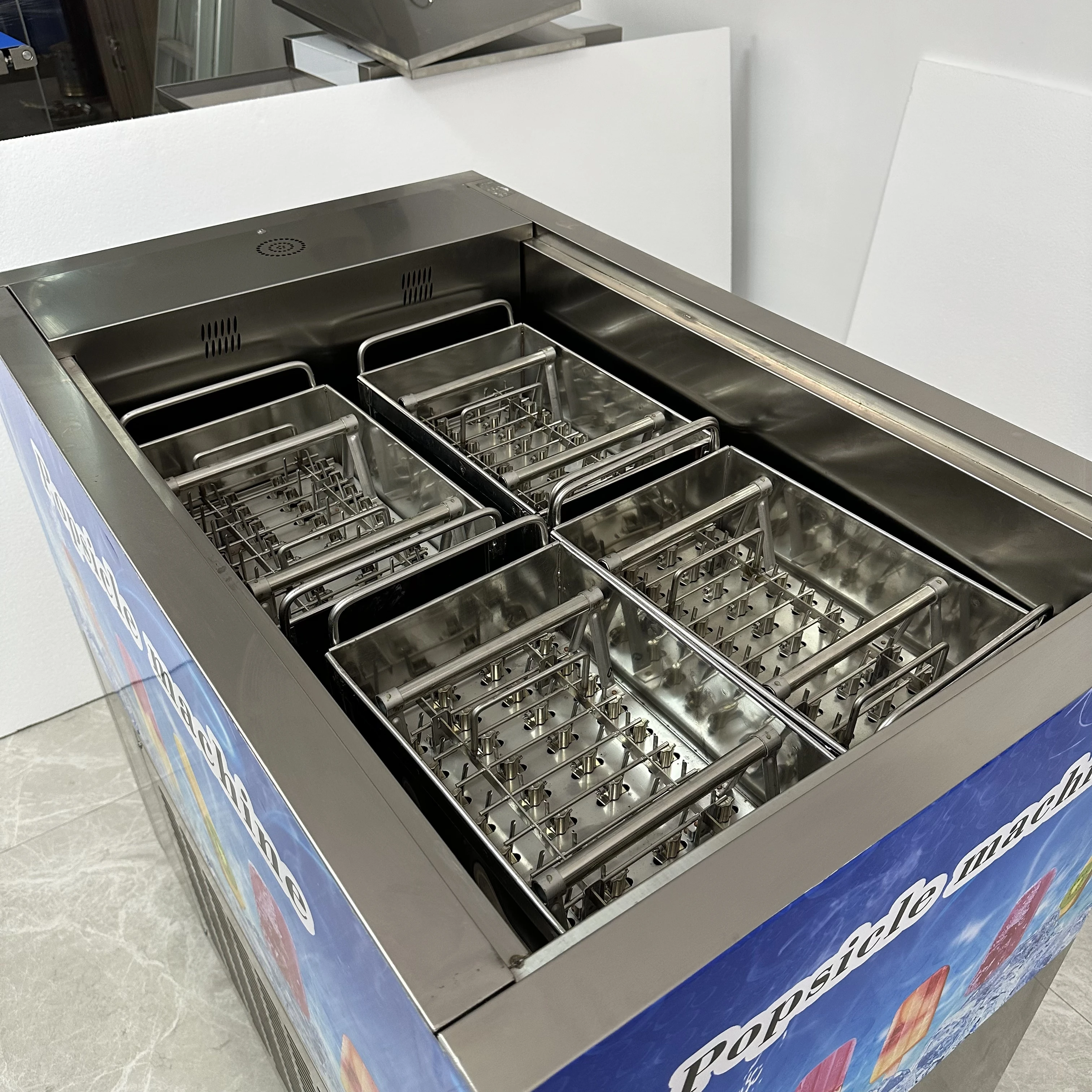 Commercial Popsicle Mold Maker Machine - Ticari Tip Dondurmalı Çubuk Makinesi, Paslanmaz