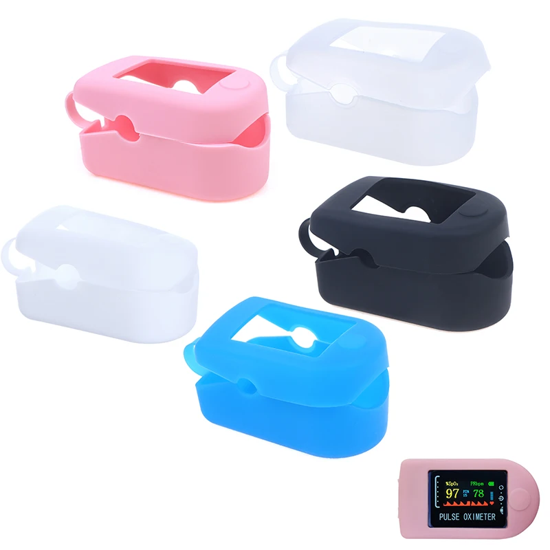 New#Silicone Storage Bag Finger Clip Oximeter Protective Case Oximeter Protective Holder Finger Pulse Protective Bracket