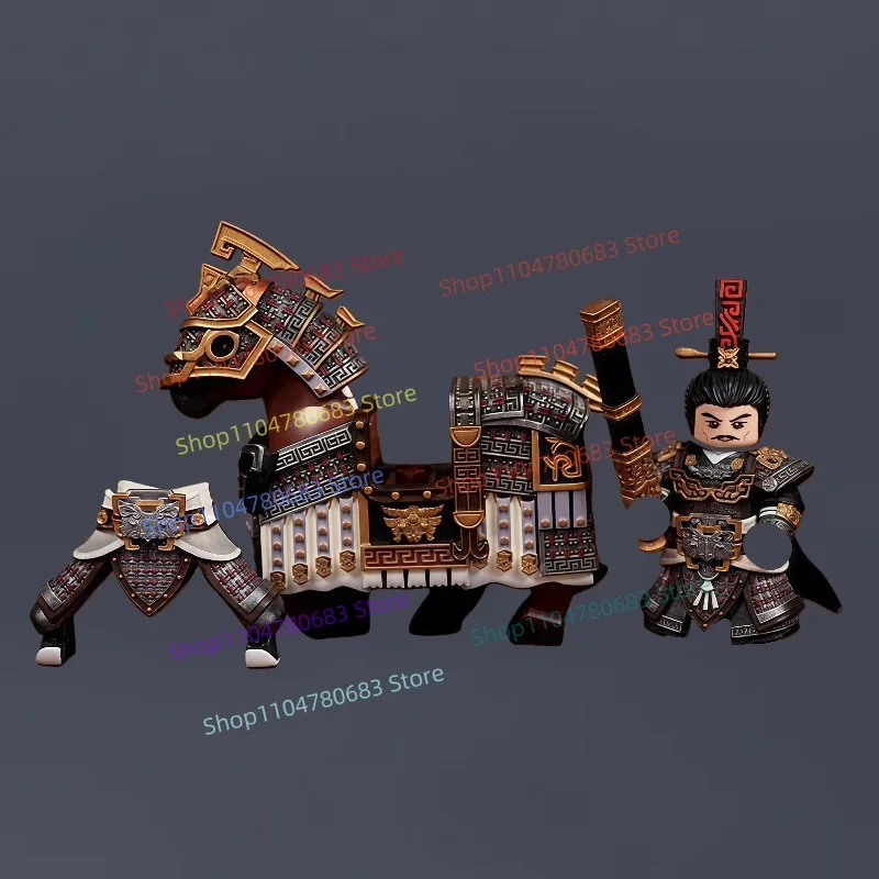 MOC Building Blocks Mini Figures: Qin Empire Assembly Model Display Figurines Anime Cartoon Decorative Toys Gifts Collectibles