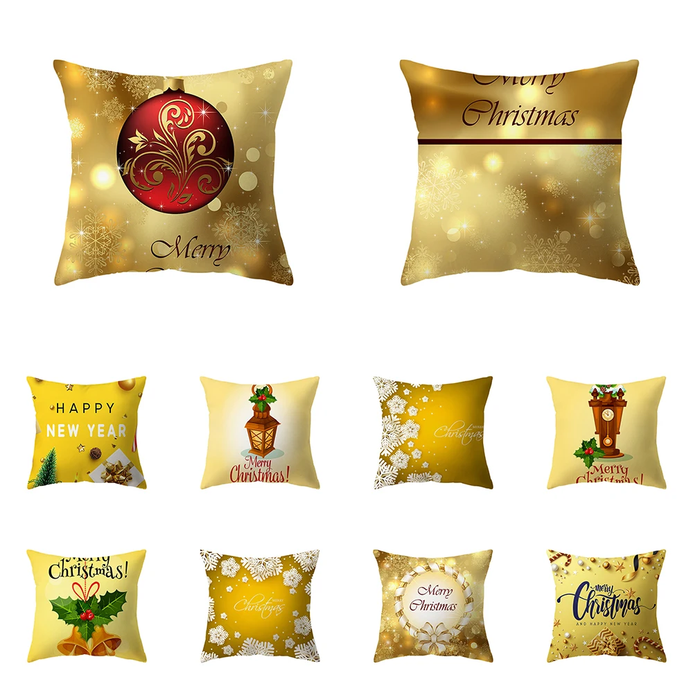 

Christmas Theme Decoration Printing Pattern Cushion Cover Home Living Room Sofa Pillow