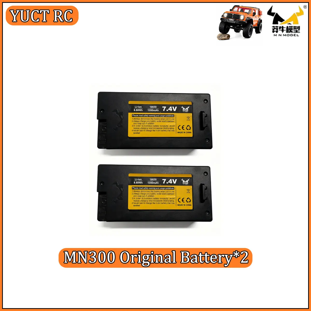 MN300 7.4V 1200mAh 2S Original RC Li-ion Battery High Capacity Rechargeable Upgrade Accessory for MN300 RC Vehicles