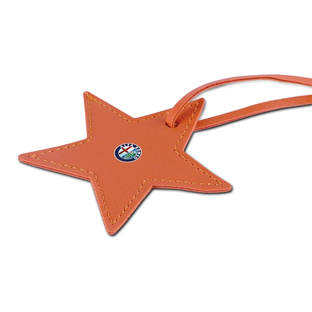

1pc Pentagram shape Car Rearview Mirror Pendant Business Gifts For Alfa Romeo 159 Giulietta Mito 147 156 Auto Styling Decoration