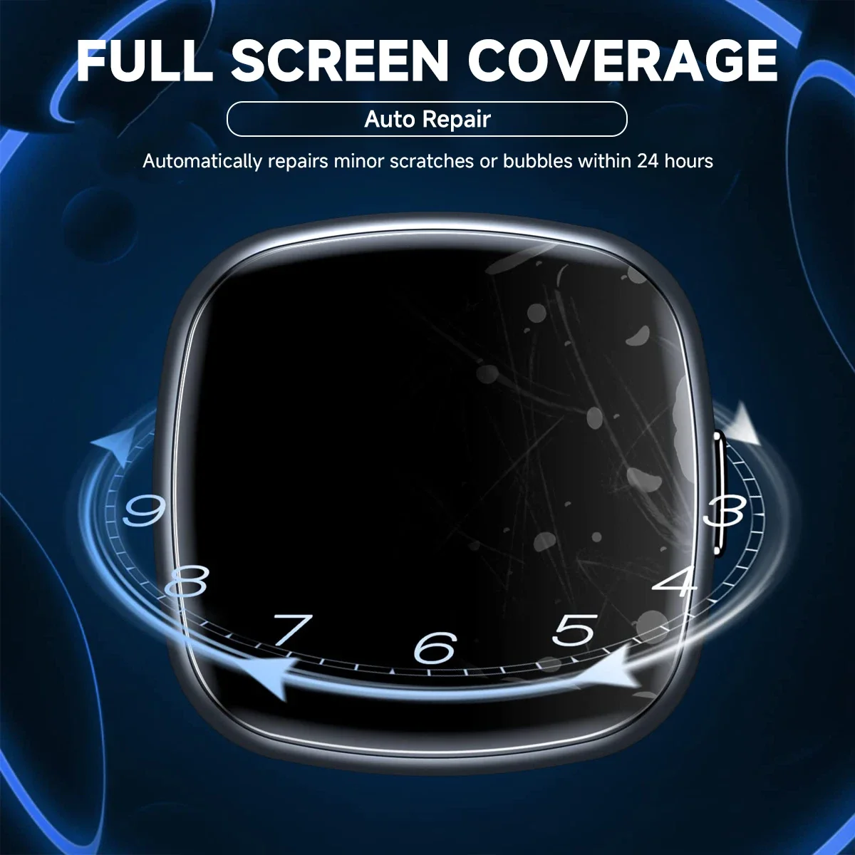 Soft Clear Protective Film For Fitbit Versa 4/3/Sense 2 Smart Watch Versa4 Sense2 Screen Protector Full Cover for Ace LTE image 3