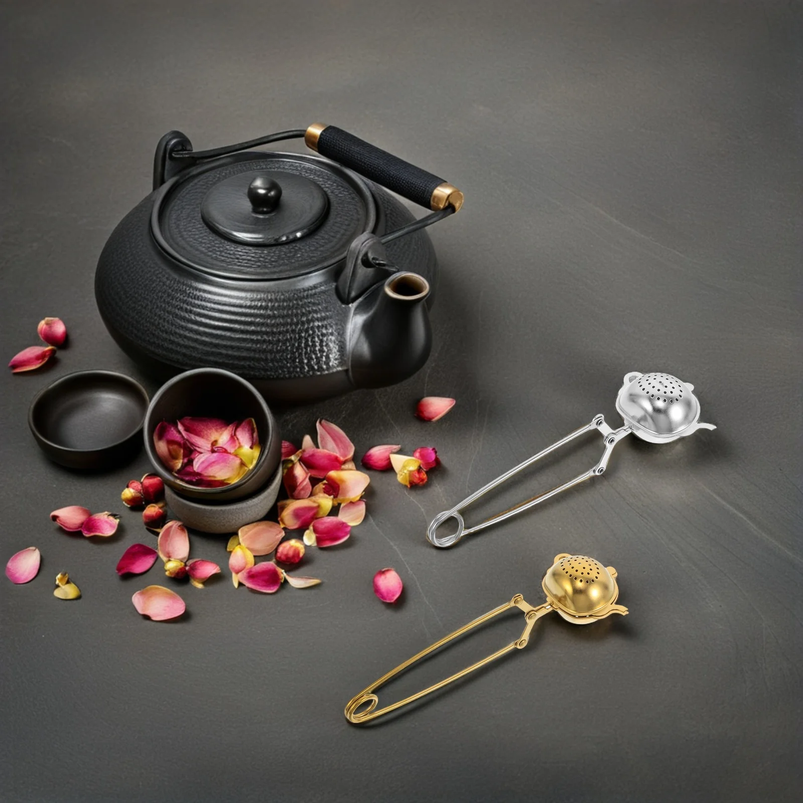 

2 шт., чайный шарик из нержавеющей стали, тонкое сетчатое ситечко, многоразовые кухонные аксессуары, заварочный чайник, тонкое сетчатое ситечко