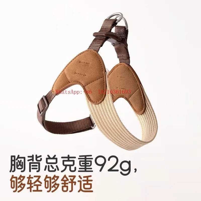 [Cinzaglio Per Cani] La Cinghia Pettorale Leggera Del Cane Non Restringe Il Collo E Il Guinzaglio Del Cane