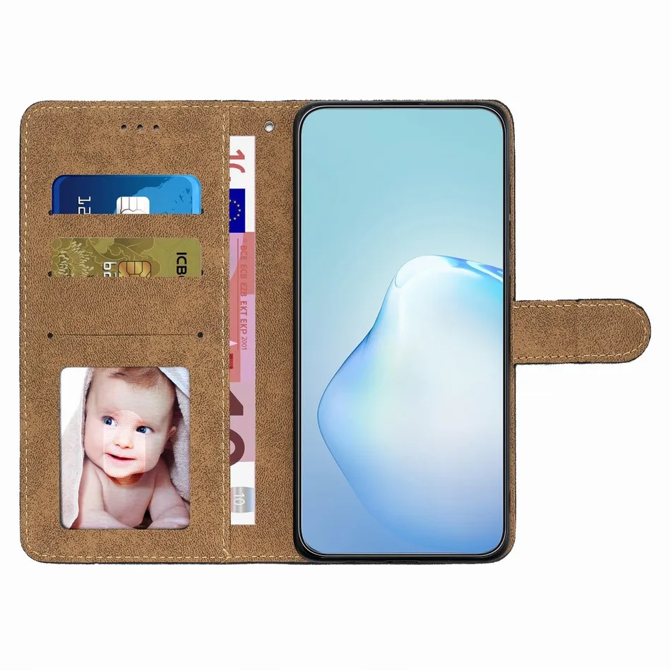 Custodia per telefono semplice per Samsung Galaxy A12 A13 A20E A22 A32 A33 A51 A52 A52S A53 5G S22 S21 S20 FE Plus Ultra Cover a portafoglio P18D