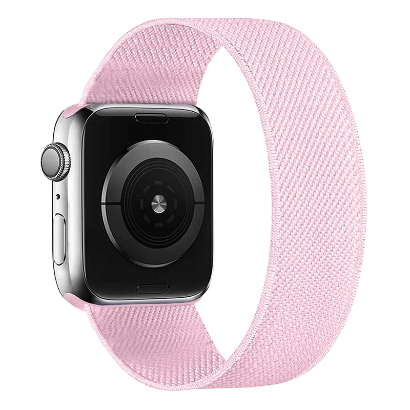 Nylon band For Apple watch Band 45mm 41mm 44mm 40mm 38mm 42mm 44 45 mm Elastic Solo Loop bracelet correa iWatch series 9 7 se 8