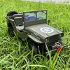 1/10 Jjrc Rc 자동차 C8815 윌리스 지프 시뮬레이션 등산 차량 느린 Rc 오프로드 레이싱 군사 카드 원격 제어 차량 선물 4