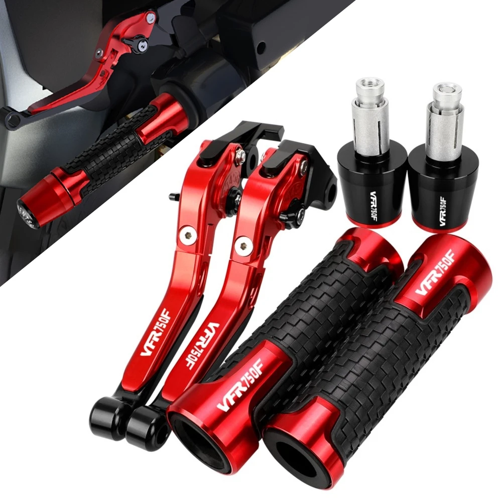 For Honda VFR750F VFR750R 1986-1998 VFR750 F R SABRE F2 Motorcycle Accessories Brake Clutch Levers Handlebar Grips Ends