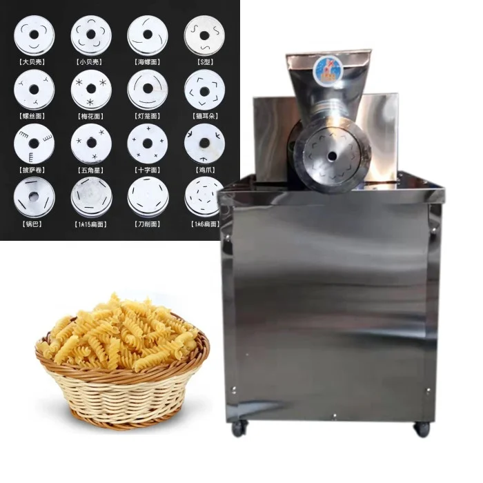 Máquina automática de producción de pasta para hacer macarrones, espaguetis, máquina Manual de prensa de fideos, fabricante de Pasta