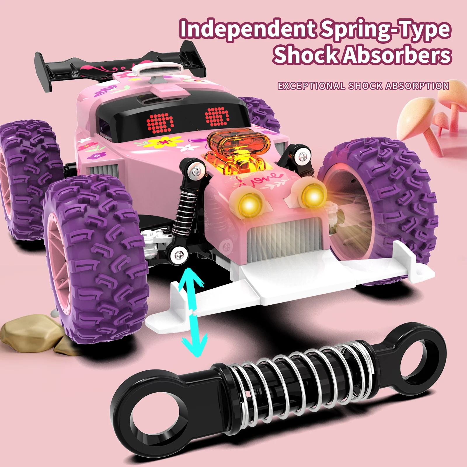 Coche de carreras Rc, vehículo de deriva, coche de Control remoto, 2,4g, escalada eléctrica, resistente a caídas, camión de alta velocidad, juguetes para niños, Navidad