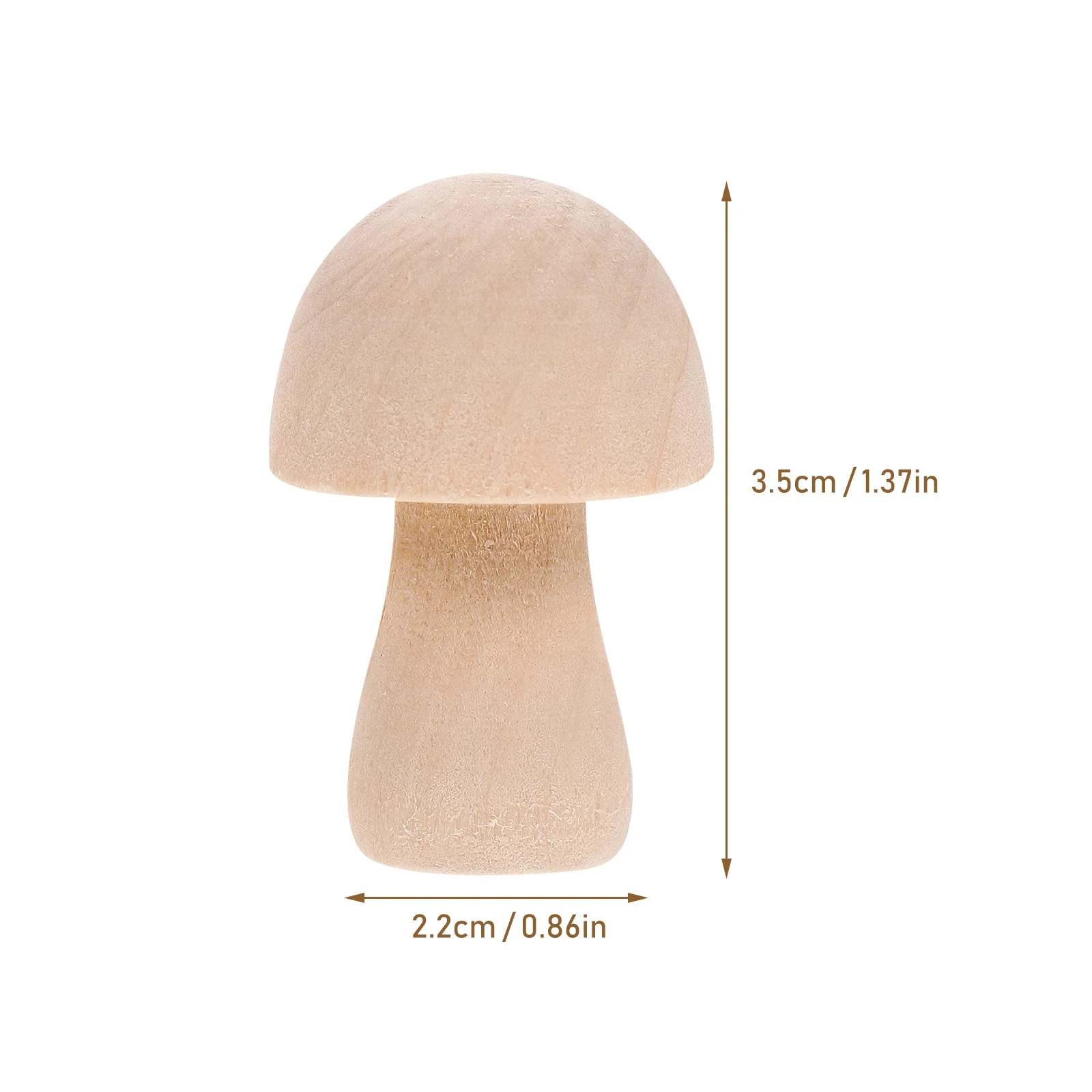10Pcs DIY Graffiti Wooden Mushroom Adorns Perfect for Home Schools Kindergartens Gift Choice Unfinished Mushroom Models