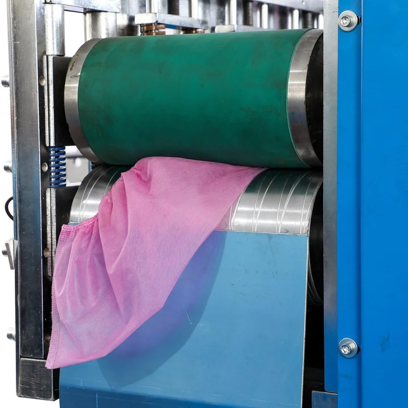 Fully Automatic Non-woven Shoe Cover Machine, Disposable Double Rib Plastic Ultrasonic Shoe Cover Machine Equipment