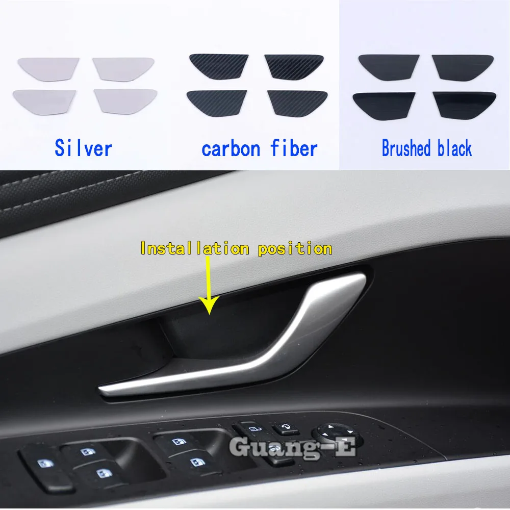 Für Hyundai Elantra Avante 2020 2021 2022 2023 Armlehne Abdeckung Stick Trim Edelstahl Tür Innen Griff Schüssel Rahmen Panel 4 PCs