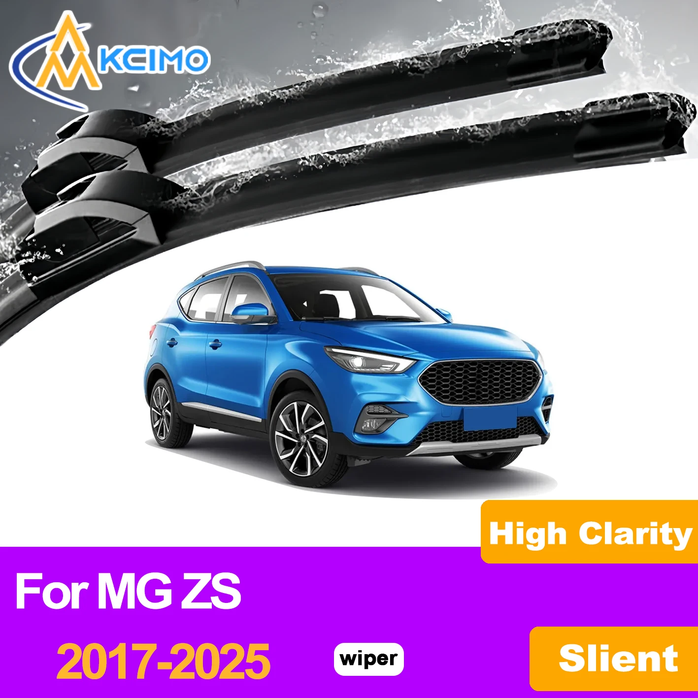 

KCIMO 2PCS Front Windshield Wiper Blades For MG ZS 2017-2025, Car Wipers Long Lasting Quiet Sweeping Perfect Replacement Parts