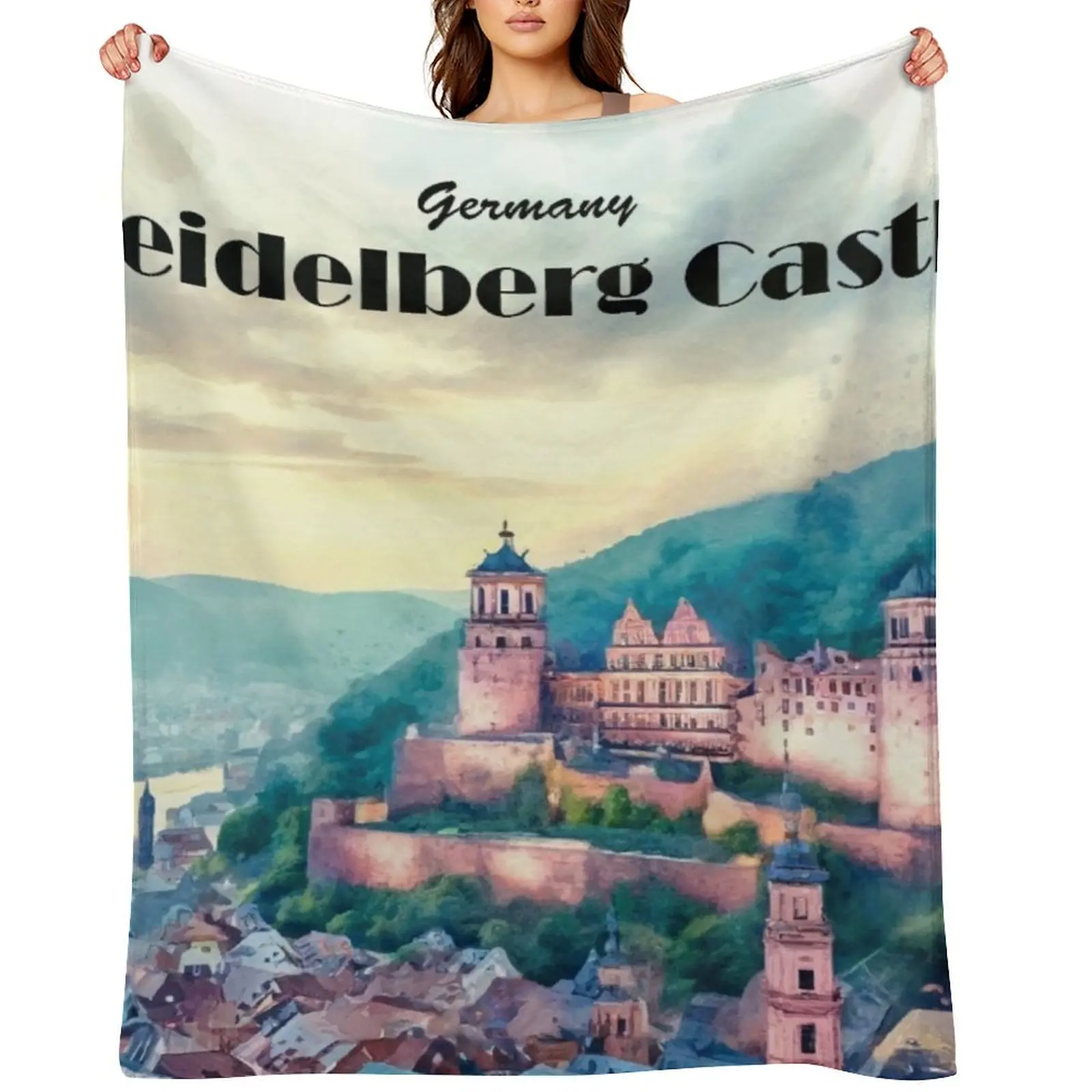 

Heidelberg Castle, Germany Throw Blanket Extra Large Throw Decorative Beds Plaid on the sofa Comforter Blankets