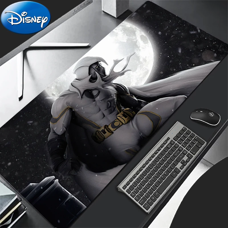 Черно-белый коврик для мыши, игровые аксессуары для ноутбука, коврик для клавиатуры, офисный ПК, коврик для мыши Moon K-knight Gamer, расширенный коврик для настольного компьютера