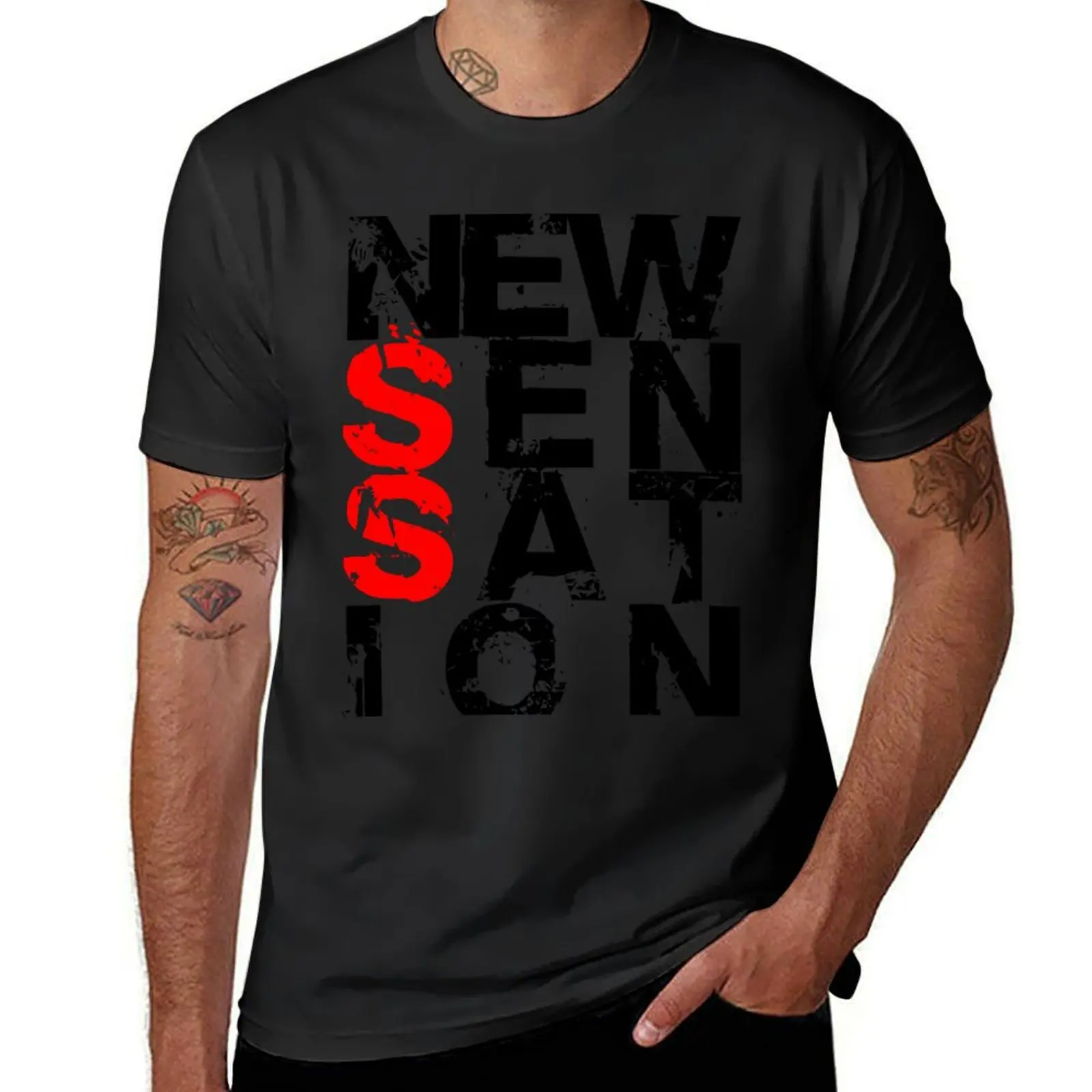 NEW SENSATION T-Shirt oversizeds summer clothes hippie clothes men t shirt