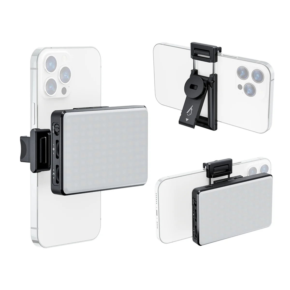 

AB53 Карманный светодиодный светильник для видеосъемки, компьютерный телефон, видеосвет 2500K-9000K с регулируемой яркостью для онлайн-встречей, прямая трансляция селфи