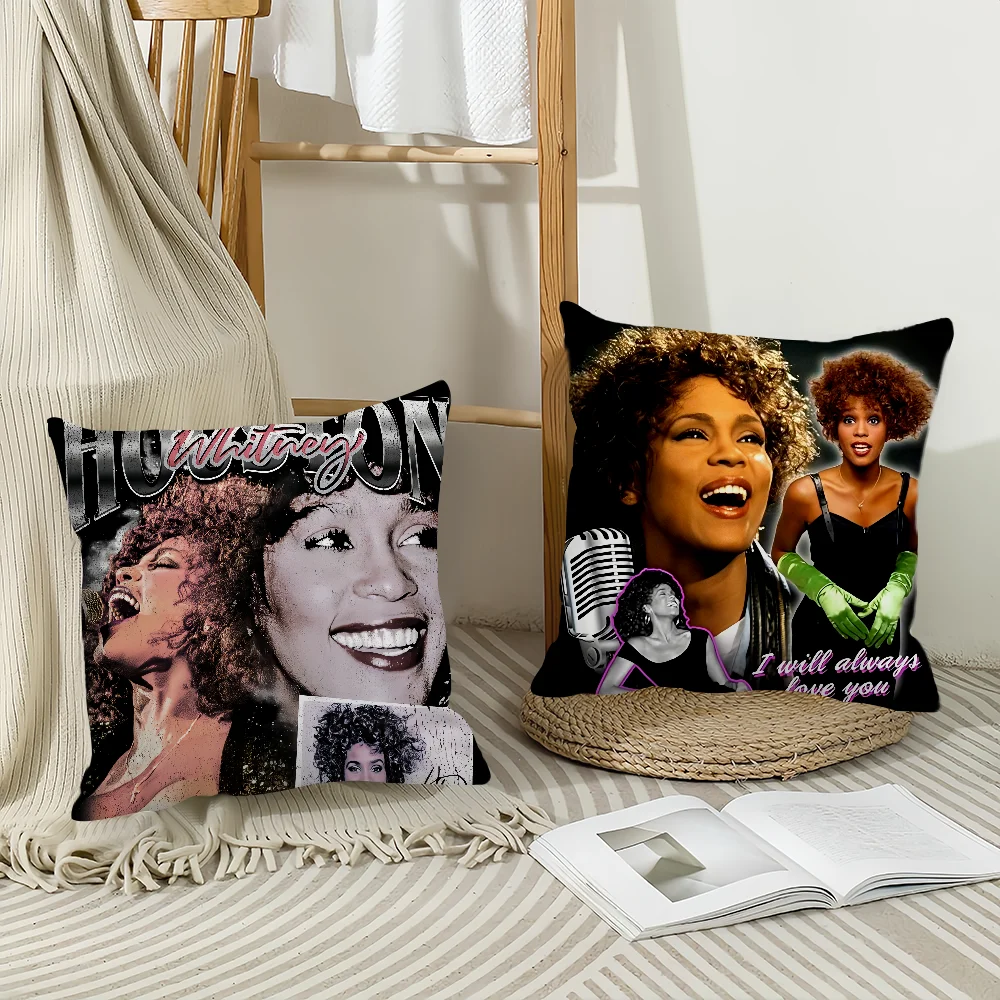 غطاء وسادة سنجر ويتني هيوستن وسائد مكتبية مناسبة لغطاء الوسادة المزخرف لغرفة نوم السيارة #2