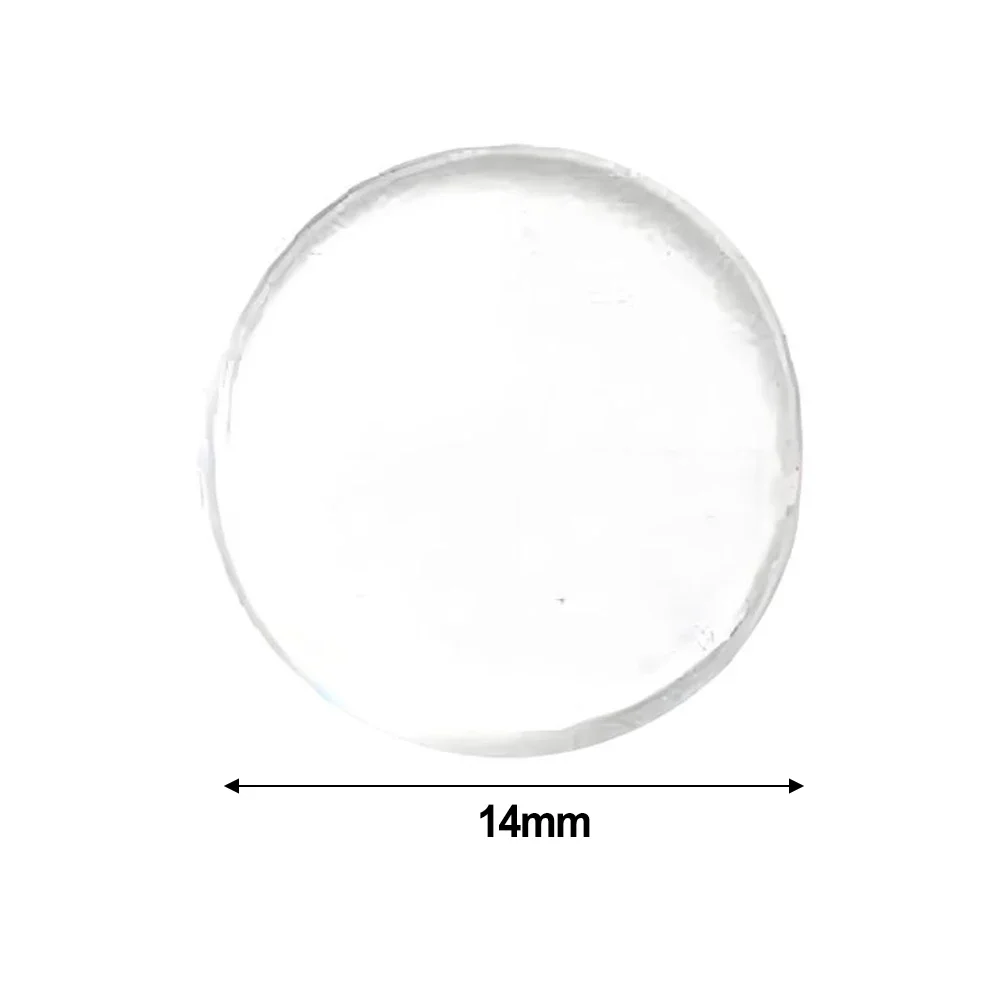 10pcs Billiards Cue Ferrule Pad 14mm Acrylic Transparent Tip Disk Ferrule Protection Pads  Snooker Pole Skin Head Accessories view 4