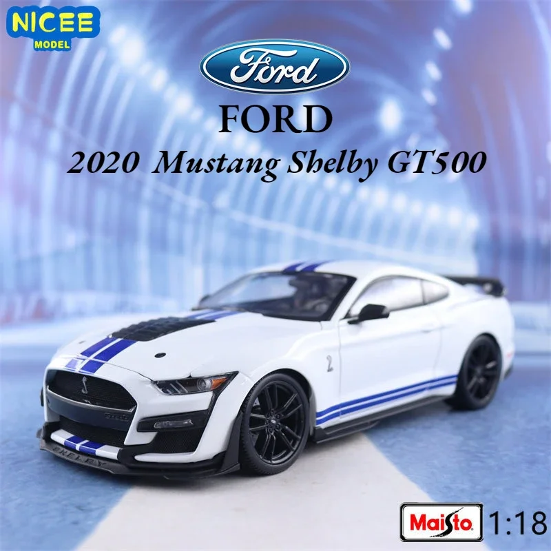 Maisto 1:18 2020 Ford Mustang Shelby GT500 High Simulation Diecast Car Metal Alloy Model Car kids toys collection gifts B903