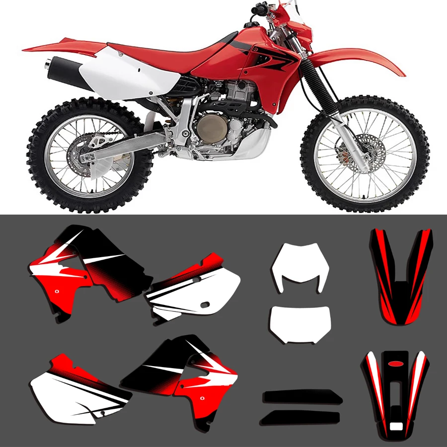 Motorcycle Sticker Kit FOR Honda XR650R 2000 2001 2002 2003 2004 2005 2006 2007 2008 2009 XR 650R Sticker background decoration