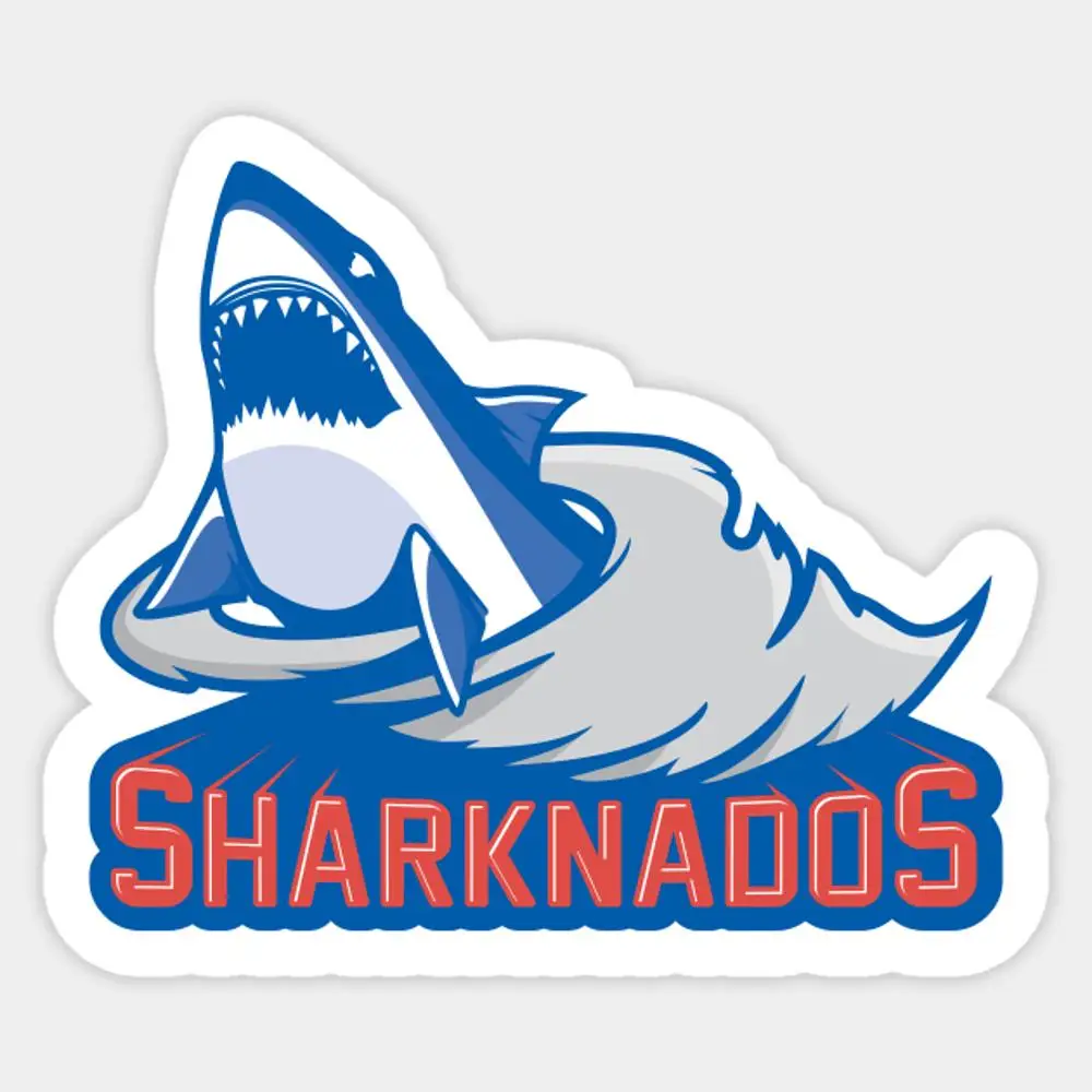 Наклейка Sharknados для ноутбука, декор для спальни, автомобиля, милый мультяшный модный чемодан для общественных мест