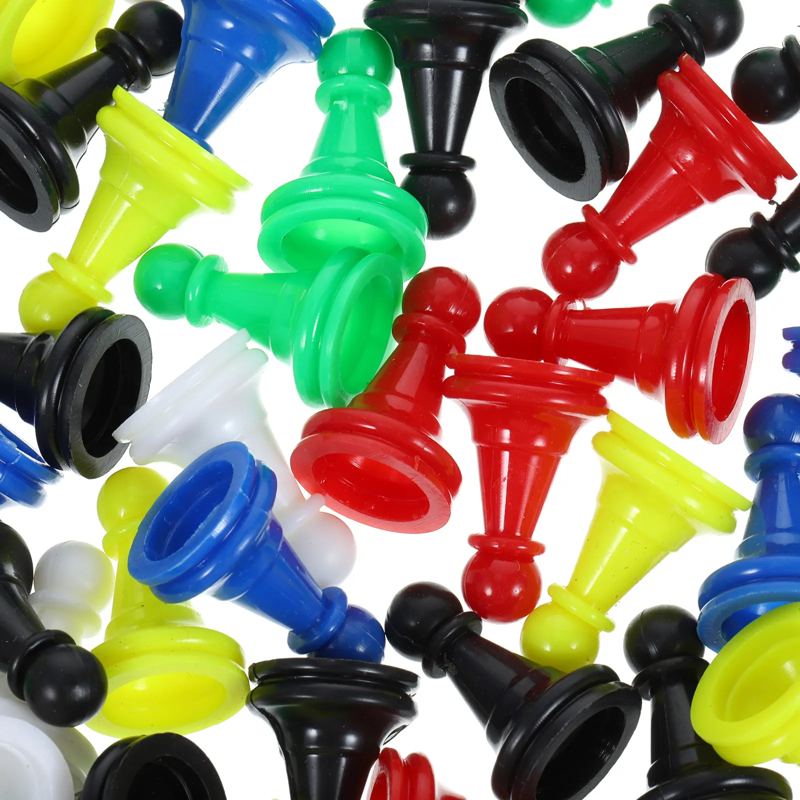 

96Pcs Standard Size Plastic Pawns Chess Pieces Set for Board Game Accessories DIY Crafts Party Decor Educational Game Components