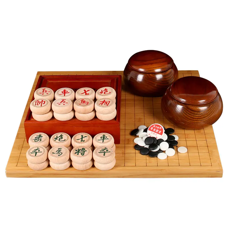 Children's Go black and white chess pieces Gobang Chinese chess solid wood board