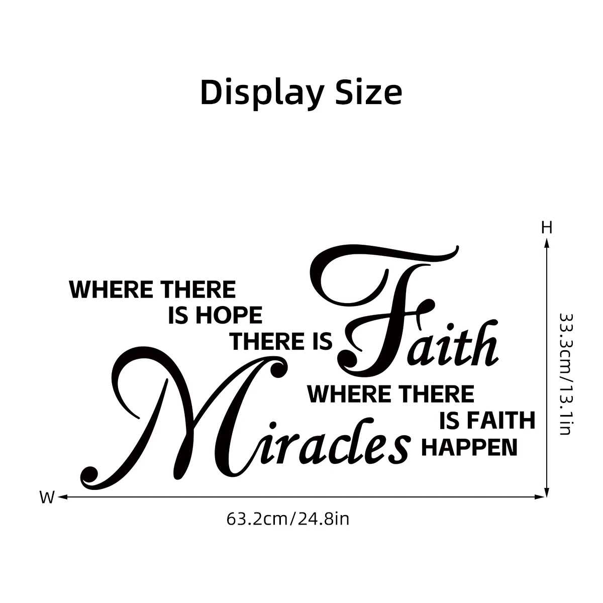 Encouraging English Words Wall Stickers for Living Room Background Bedroom Decoration Wall Decals Home Decor