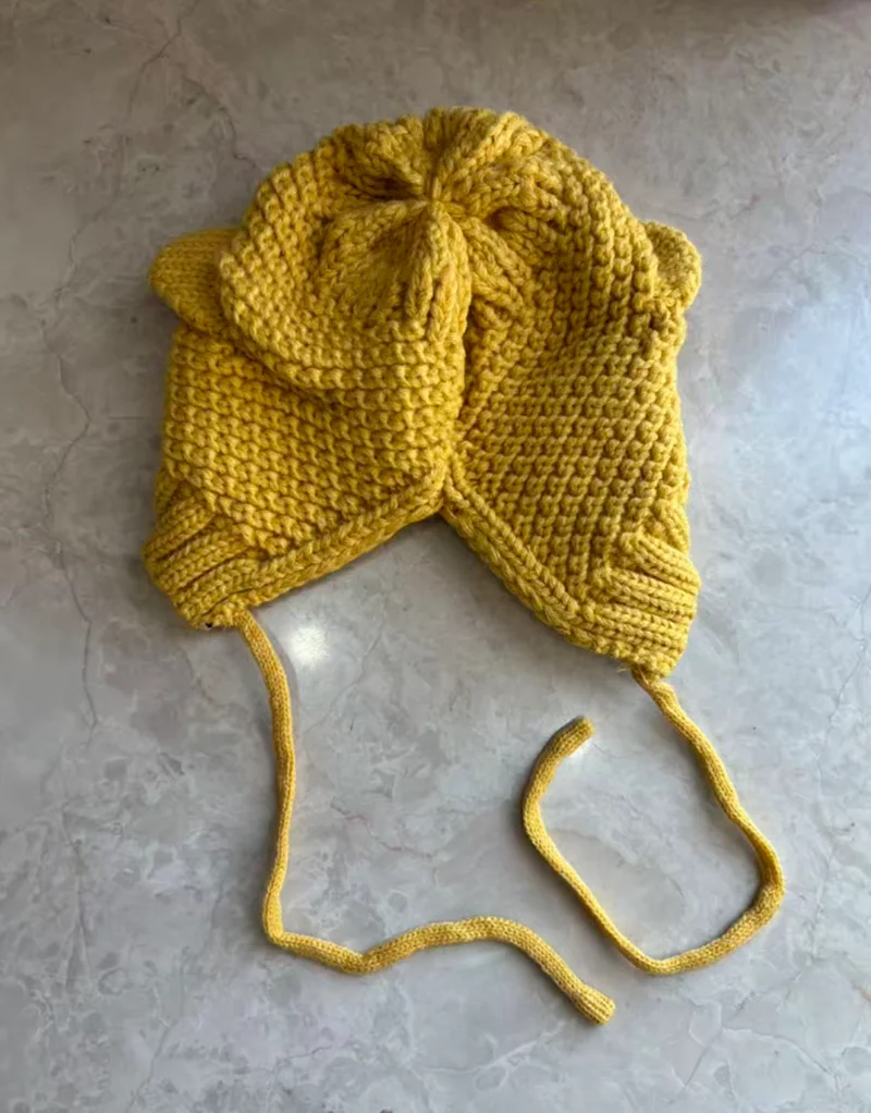 قبعات الموضة الجديدة، البلوزات، الألوان النقية، قبعات الصوف المحبوكة، الخريف الشتاء، القمصان، آذان دافئة الفتاة الصغيرة، التقاط الصور #6